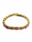 Bracelet Bracelet en or jaune 18 carats avec diamants et rubis 58 Facettes