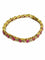Bracelet Bracelet en or jaune 18 carats avec diamants et rubis 58 Facettes