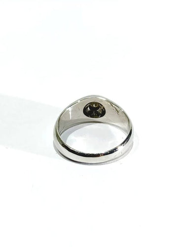 Bague 50 Bague dôme en or blanc 18 carats et diamant 58 Facettes