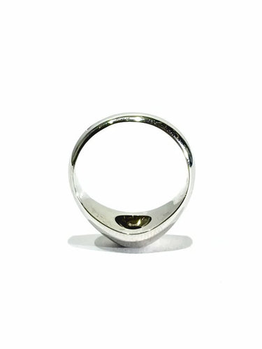 Bague 50 Bague dôme en or blanc 18 carats et diamant 58 Facettes