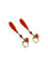 Boucles d'oreilles Boucles d'oreilles pendantes en or jaune 18 carats et corail 58 Facettes