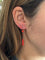 Boucles d'oreilles Boucles d'oreilles pendantes en or jaune 18 carats et corail 58 Facettes