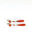 Boucles d'oreilles Boucles d'oreilles pendantes en or jaune 18 carats et corail 58 Facettes