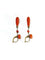 Boucles d'oreilles Boucles d'oreilles pendantes en or jaune 18 carats et corail 58 Facettes