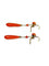 Boucles d'oreilles Boucles d'oreilles pendantes en or jaune 18 carats et corail 58 Facettes
