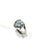 Bague 53 Bague en or blanc 18 carats à opale 58 Facettes