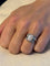 Bague 53 Bague en or blanc 18 carats à opale 58 Facettes