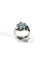 Bague 53 Bague en or blanc 18 carats à opale 58 Facettes