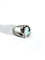 Bague 53 Bague en or blanc 18 carats à opale 58 Facettes