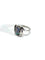 Bague 53 Bague en or blanc 18 carats à opale 58 Facettes