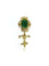 Pendentif Broche pendentif en or jaune 18 carats avec jade et perle 58 Facettes