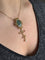 Pendentif Broche pendentif en or jaune 18 carats avec jade et perle 58 Facettes