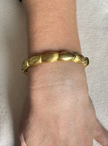 Bracelet Bracelet jonc en or jaune 18 carats 58 Facettes