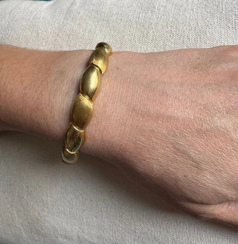 Bracelet Bracelet jonc en or jaune 18 carats 58 Facettes