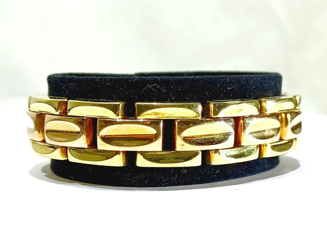 Bracelet Bracelet réversible en or rose et or jaune 18 carats 58 Facettes