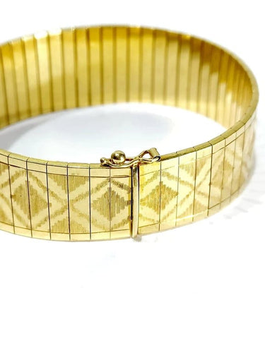 Bracelet Bracelet articulé Art déco en or 18 carats, années 1970 58 Facettes