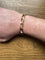 Gourmette homme en or rose 18 carats, maille cheval 58 Facettes
