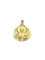 Pendentif Médaille du scapulaire recto verso en or rose 18 carats 58 Facettes