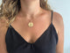 Pendentif Médaille du scapulaire recto verso en or rose 18 carats 58 Facettes