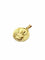 Pendentif Médaille du scapulaire recto verso en or rose 18 carats 58 Facettes