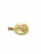 Pendentif Médaille du scapulaire recto verso en or rose 18 carats 58 Facettes