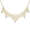 Collier Collier draperie ancien en or jaune 18 carats, saphirs, rubis et perles 58 Facettes 15-168