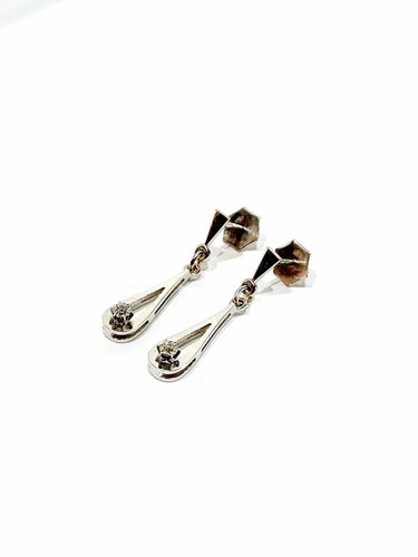 Boucles d'oreilles Boucles d’oreilles en or blanc 18 carats et diamants 58 Facettes