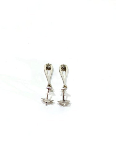 Boucles d'oreilles Boucles d’oreilles en or blanc 18 carats et diamants 58 Facettes