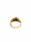 Bague 54.5 Bague en or jaune 18 carats avec diamants et saphir 58 Facettes