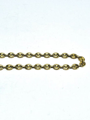 Collier Chaîne maille grains de café en or jaune 18 carats 58 Facettes