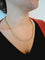 Collier Chaîne maille grains de café en or jaune 18 carats 58 Facettes