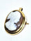 Pendentif Pendentif broche camée sur agate en or rose 18 carats 58 Facettes