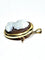 Pendentif Pendentif broche camée sur agate en or rose 18 carats 58 Facettes