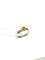 Bague 57 Bague en or blanc 18 carats avec citrine et diamants 58 Facettes