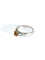 Bague 57 Bague en or blanc 18 carats avec citrine et diamants 58 Facettes
