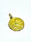 Pendentif Médaille de baptême - Ange et colombe en or jaune 18 carats 58 Facettes
