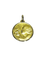 Pendentif Médaille de baptême - Ange et colombe en or jaune 18 carats 58 Facettes