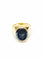 Bague 61 Bague intaille en or jaune 18 carats et hématite 58 Facettes