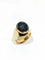 Bague 61 Bague intaille en or jaune 18 carats et hématite 58 Facettes