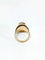 Bague 61 Bague intaille en or jaune 18 carats et hématite 58 Facettes
