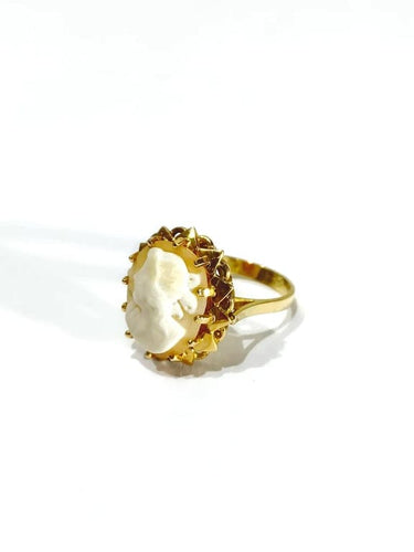 Bague 55 Bague camée en or rose 18 carats 58 Facettes