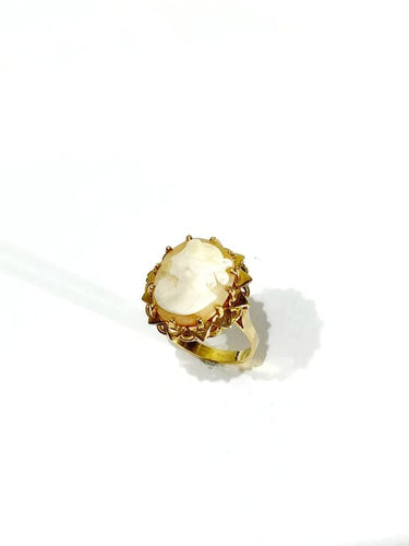 Bague 55 Bague camée en or rose 18 carats 58 Facettes