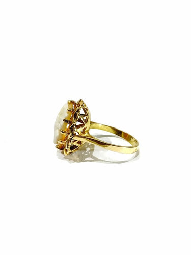 Bague 55 Bague camée en or rose 18 carats 58 Facettes