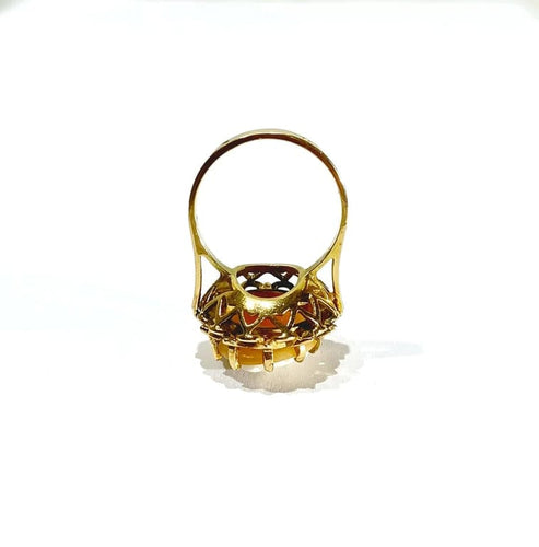 Bague 55 Bague camée en or rose 18 carats 58 Facettes