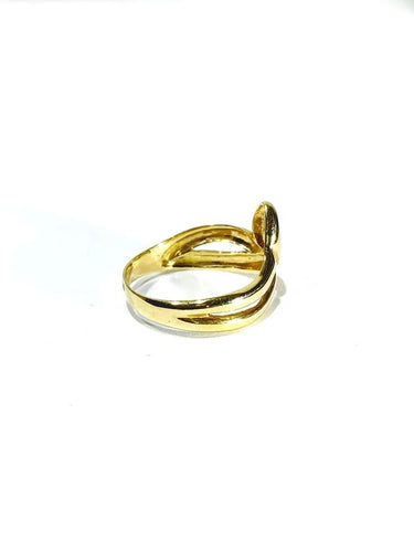 Bague 58 Bague ajourée en or jaune 18 carats 58 Facettes