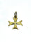 Pendentif Pendentif croix de Malte en or jaune 18 carats 58 Facettes