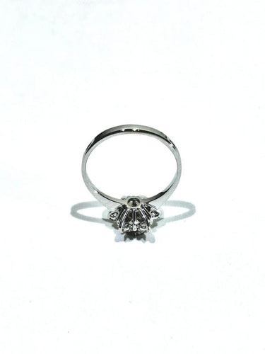 Bague 54 Bague étoile en or blanc 18 carats et diamants 58 Facettes