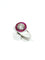 Bague 61 Bague Art déco en platine avec diamant taille ancienne et rubis synthétiques 58 Facettes