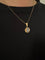 Pendentif Pendentif en or champagne 18 carats et topaze bleue 58 Facettes