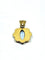Pendentif Pendentif en or champagne 18 carats et topaze bleue 58 Facettes